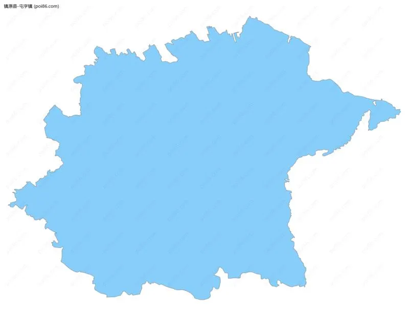 屯字镇边界地图