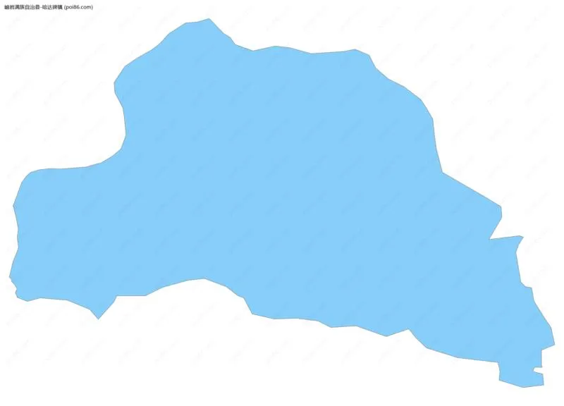 哈达碑镇边界地图