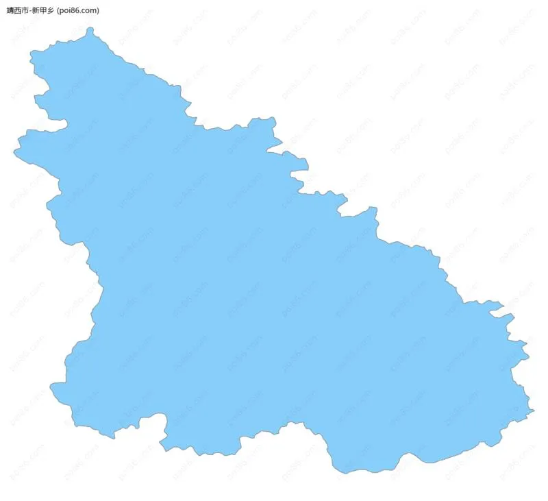 新甲乡边界地图