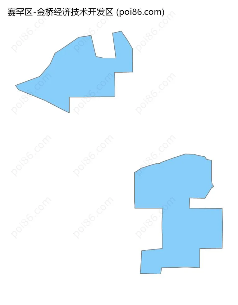金桥经济技术开发区边界地图