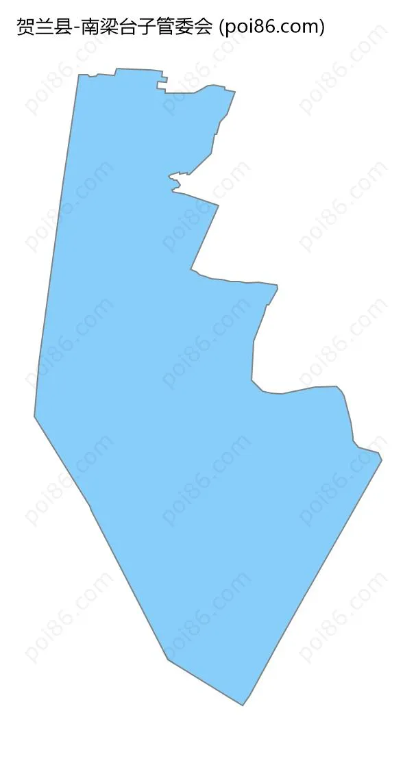 南梁台子管委会边界地图