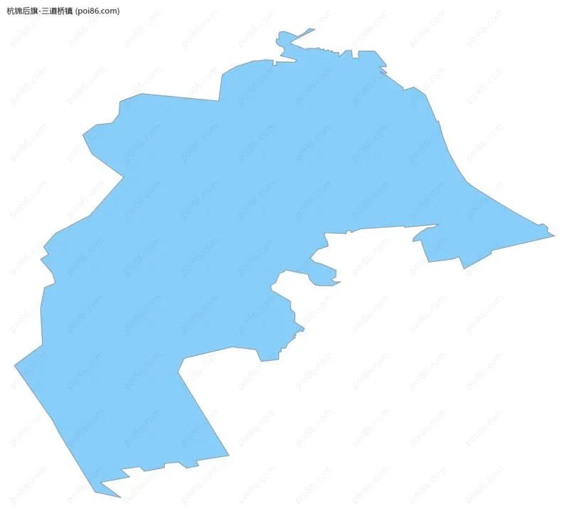 三道桥镇边界地图