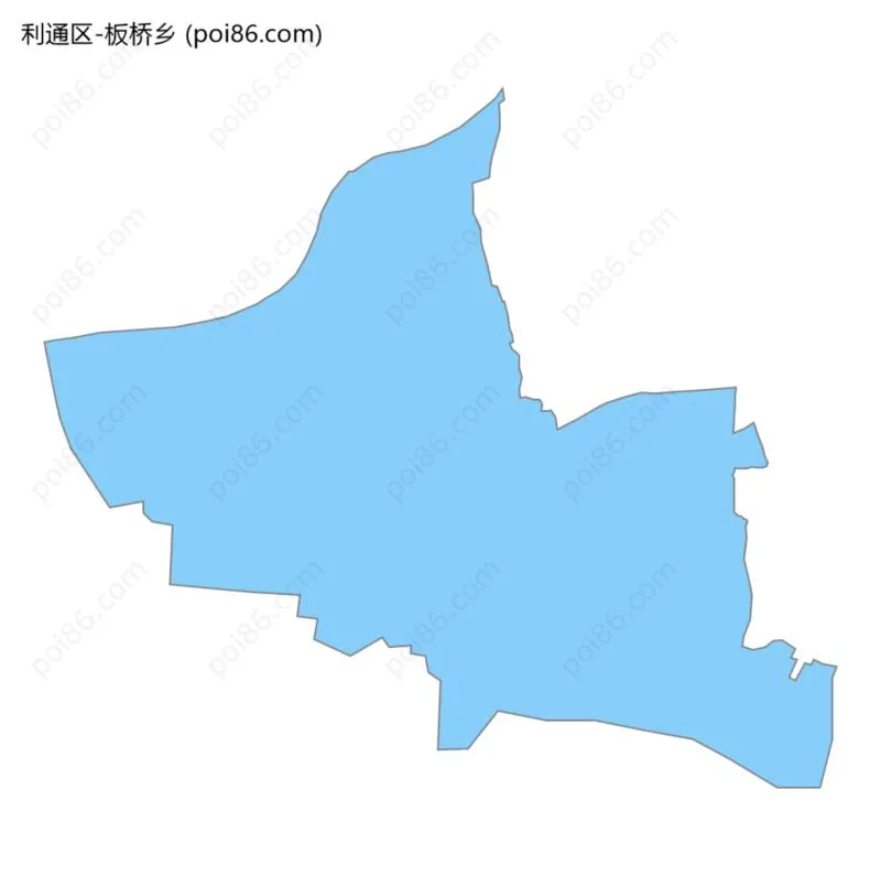 板桥乡边界地图