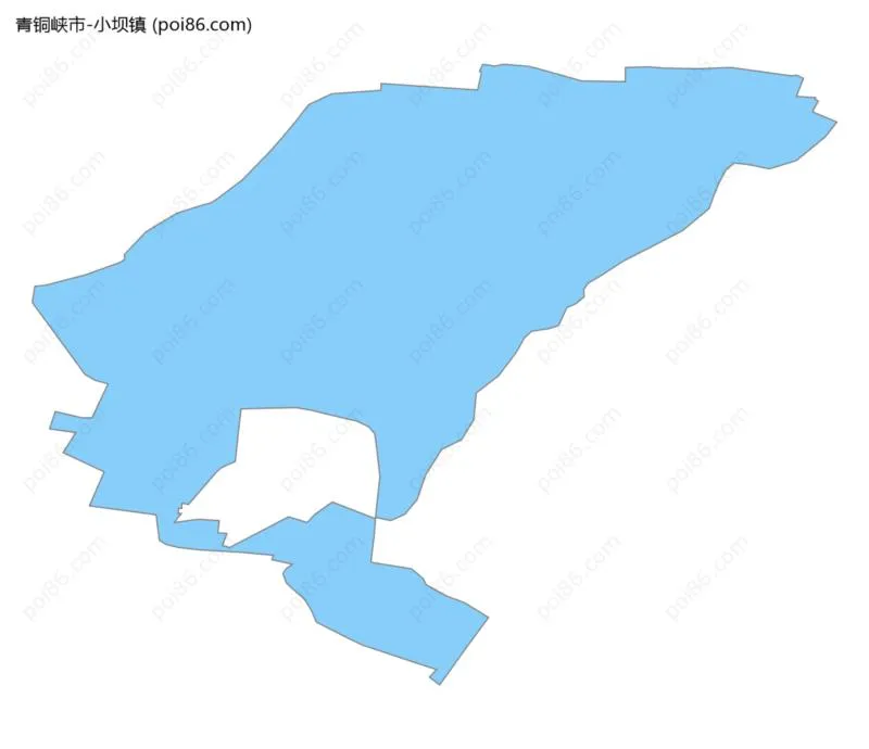 小坝镇边界地图