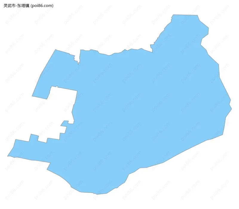 东塔镇边界地图