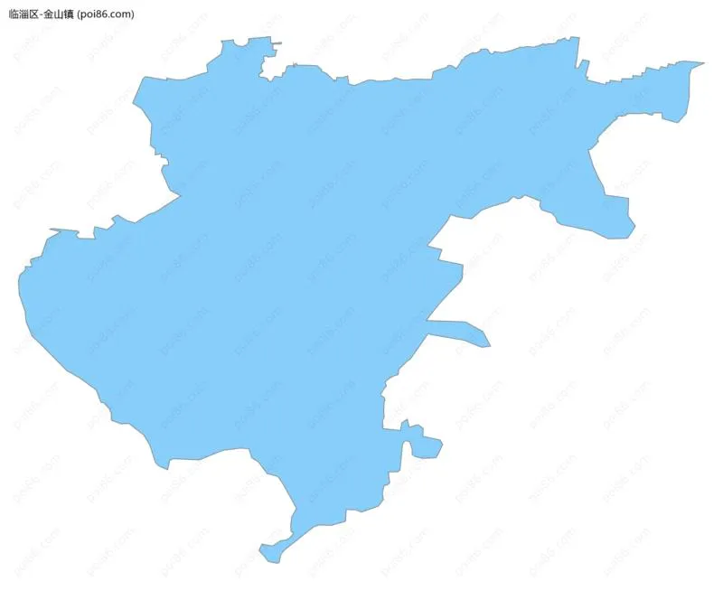 金山镇边界地图