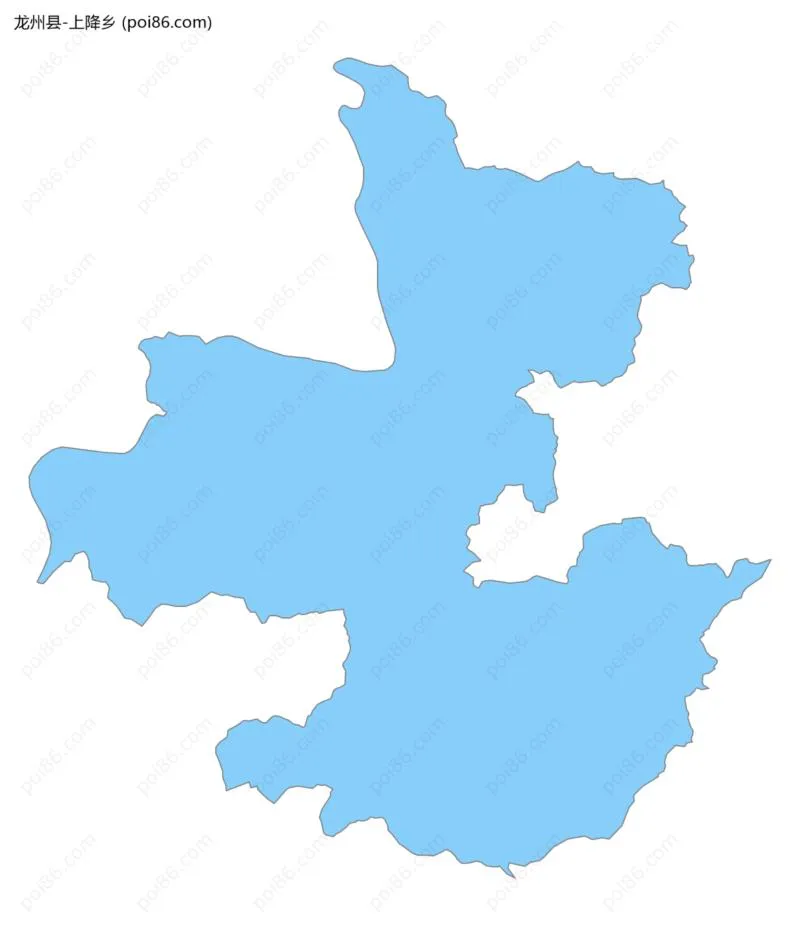 上降乡边界地图