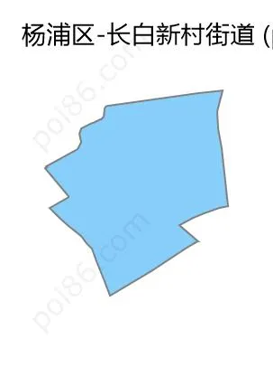 长白新村街道边界地图