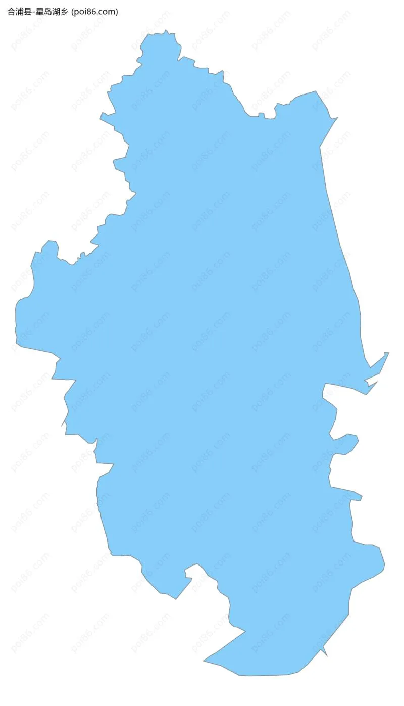 星岛湖乡边界地图