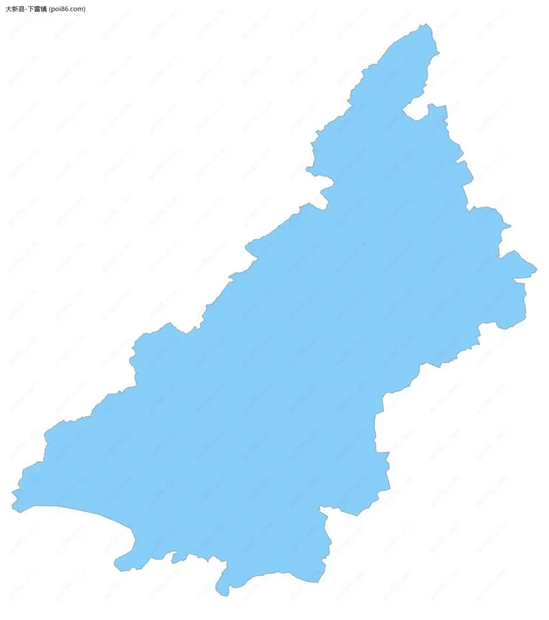 下雷镇边界地图