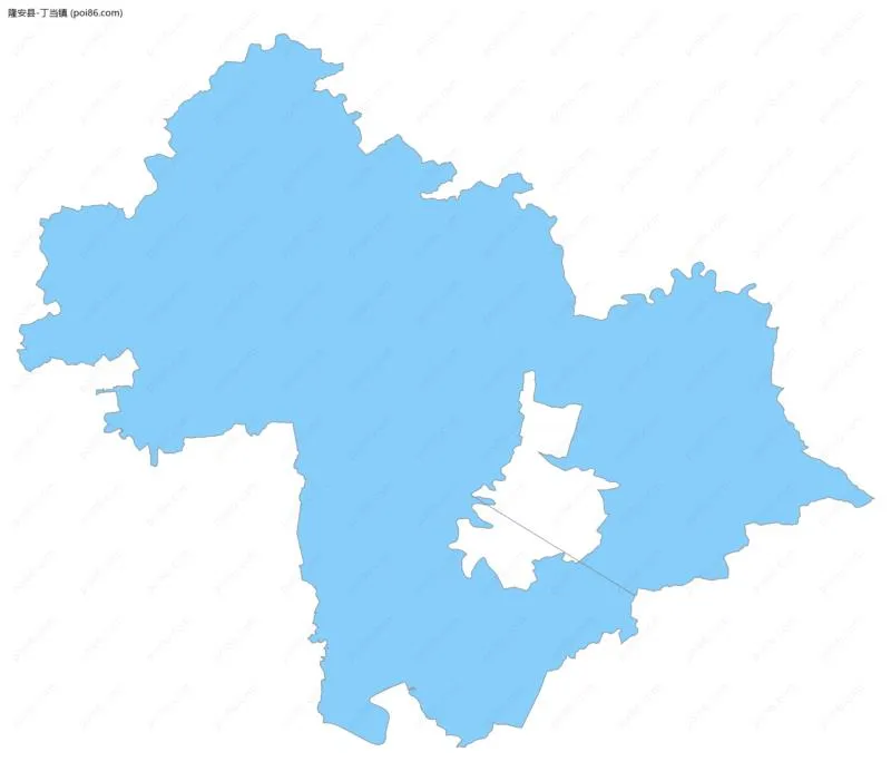 丁当镇边界地图