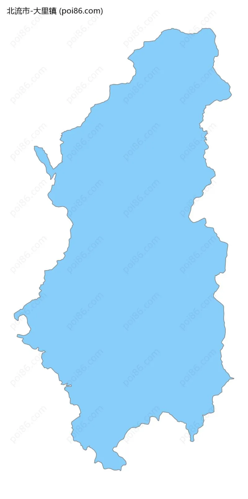 大里镇边界地图