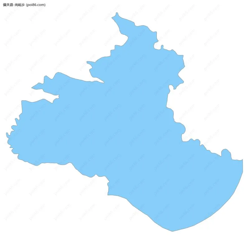 尚峪乡边界地图