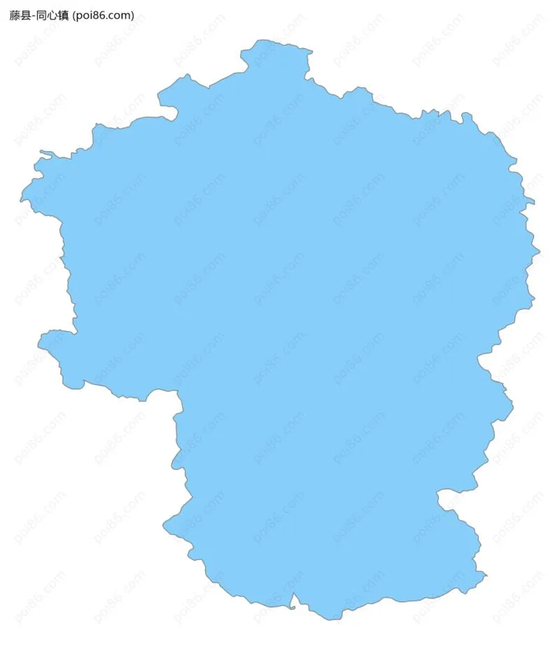 同心镇边界地图