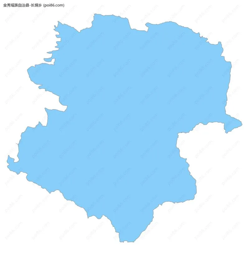 长垌乡边界地图