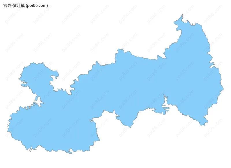罗江镇边界地图