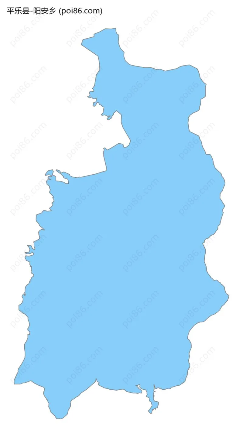 阳安乡边界地图