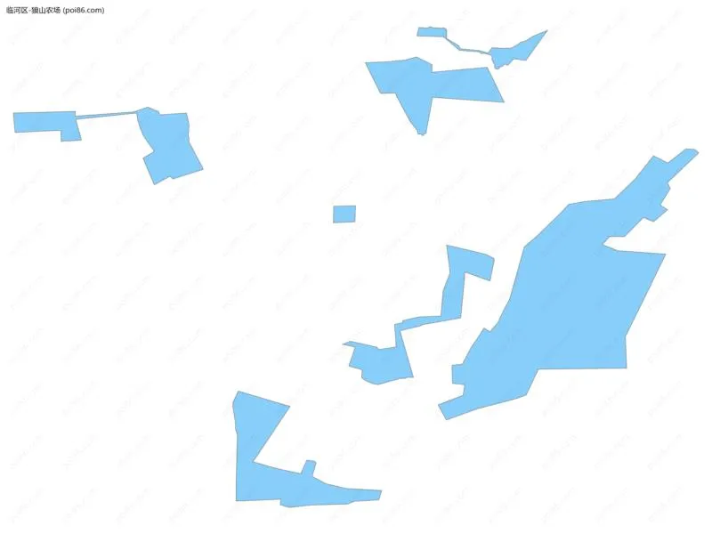 狼山农场边界地图