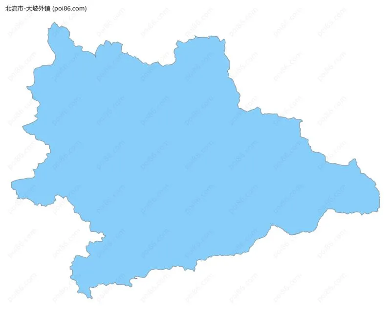 大坡外镇边界地图