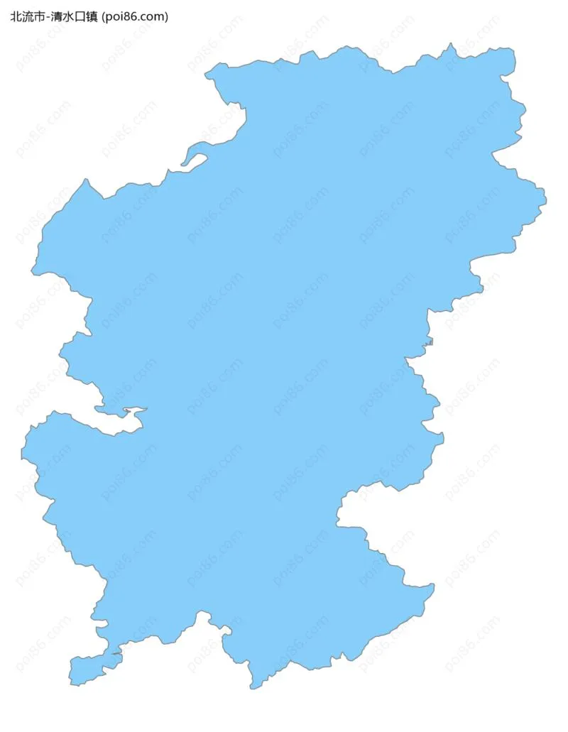 清水口镇边界地图