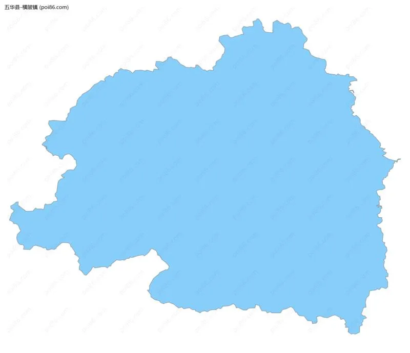 横陂镇边界地图