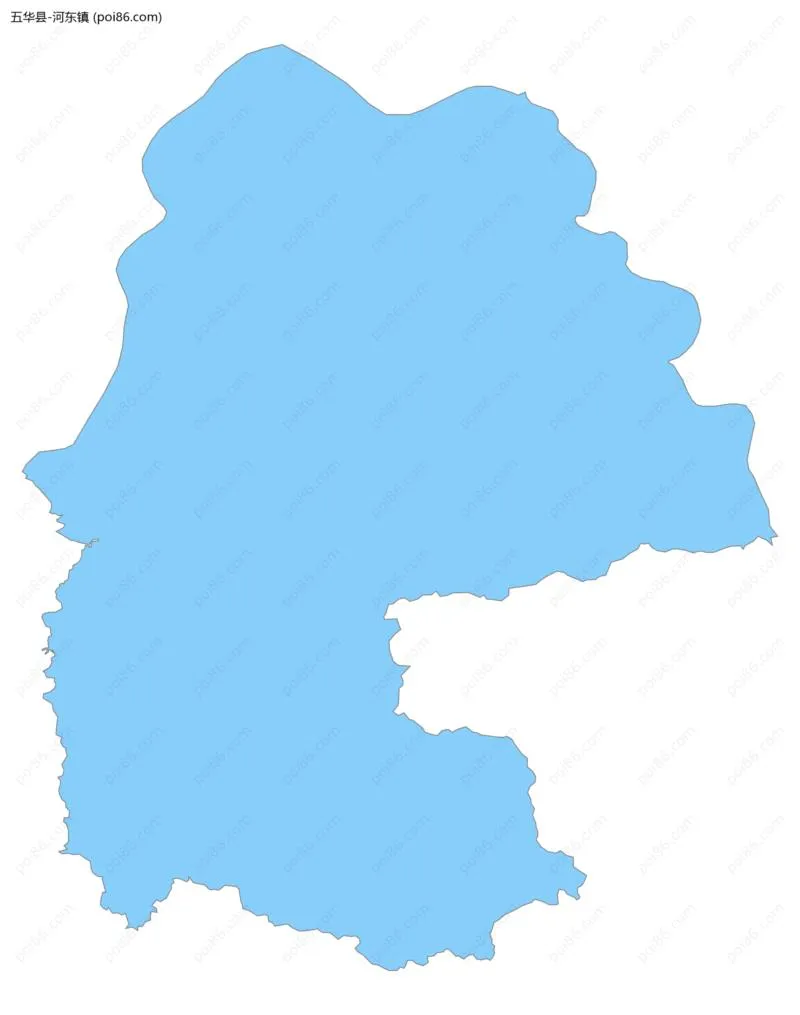 河东镇边界地图