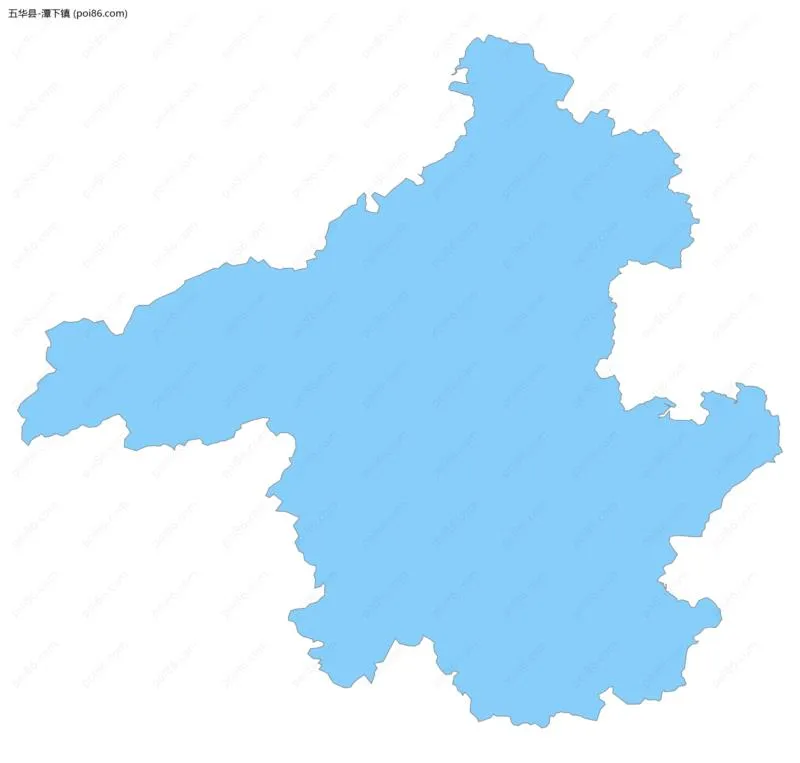 潭下镇边界地图