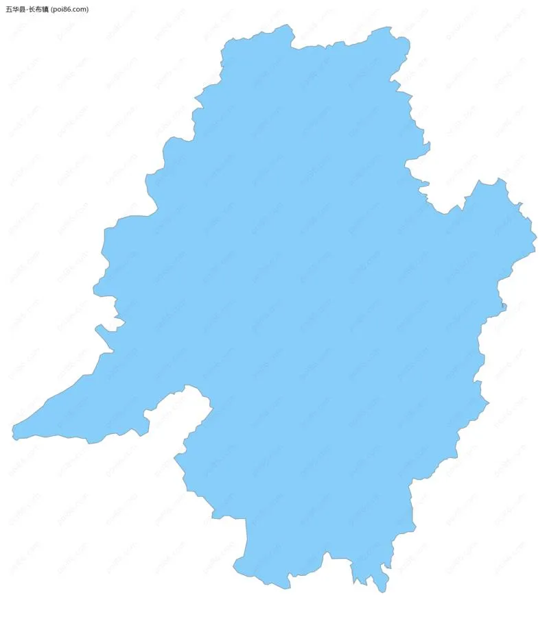 长布镇边界地图