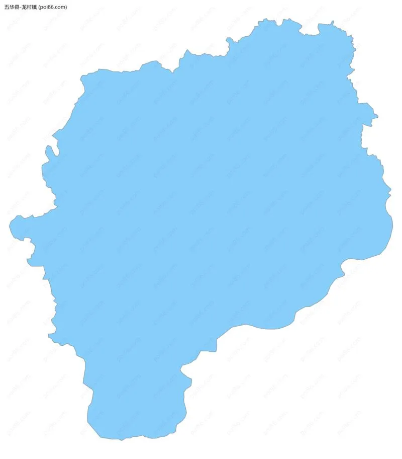 龙村镇边界地图