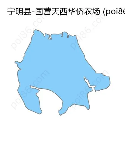 国营天西华侨农场边界地图