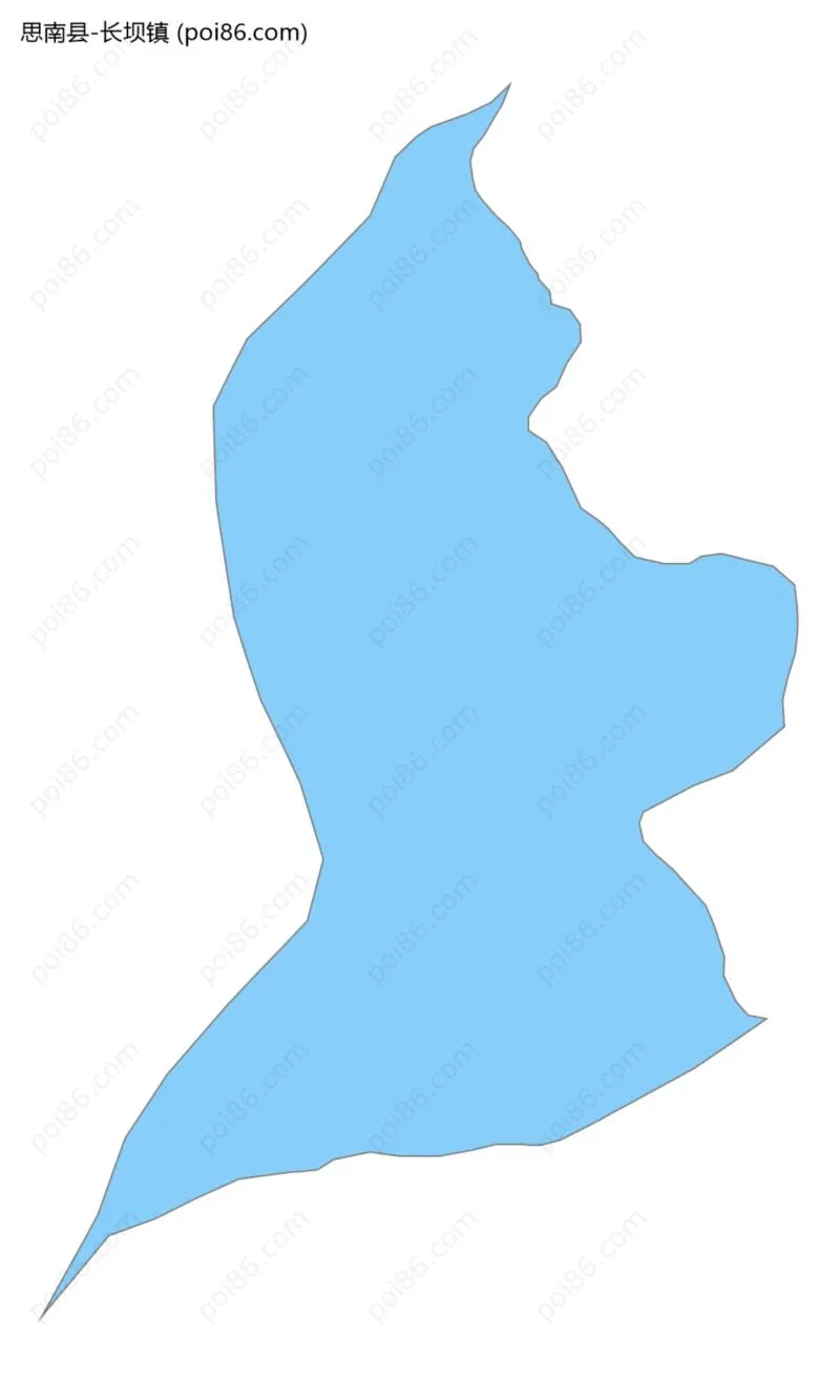 长坝镇边界地图