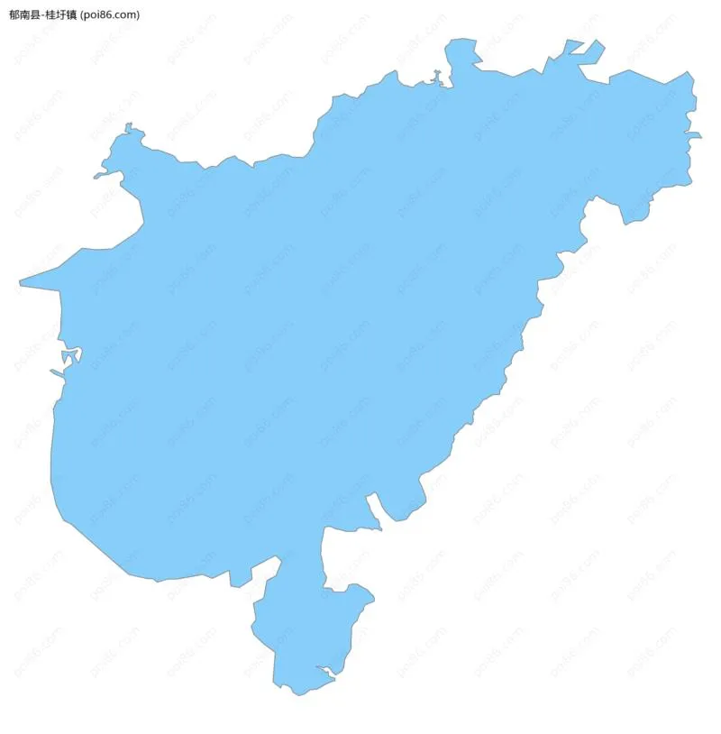 桂圩镇边界地图