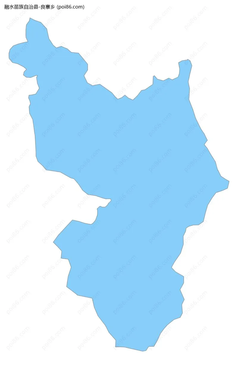 良寨乡边界地图