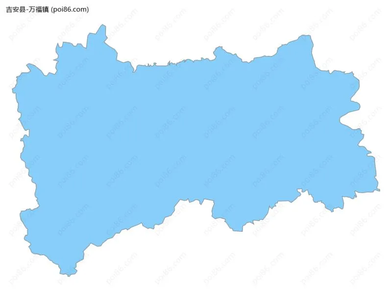 万福镇边界地图