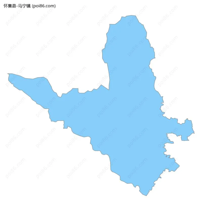 马宁镇边界地图