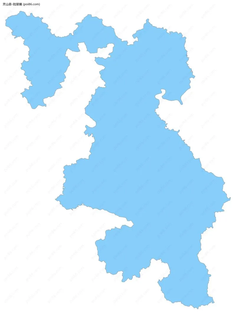 陆屋镇边界地图