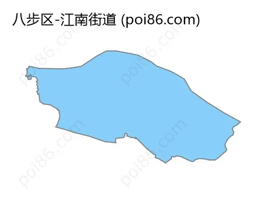 江南街道边界地图