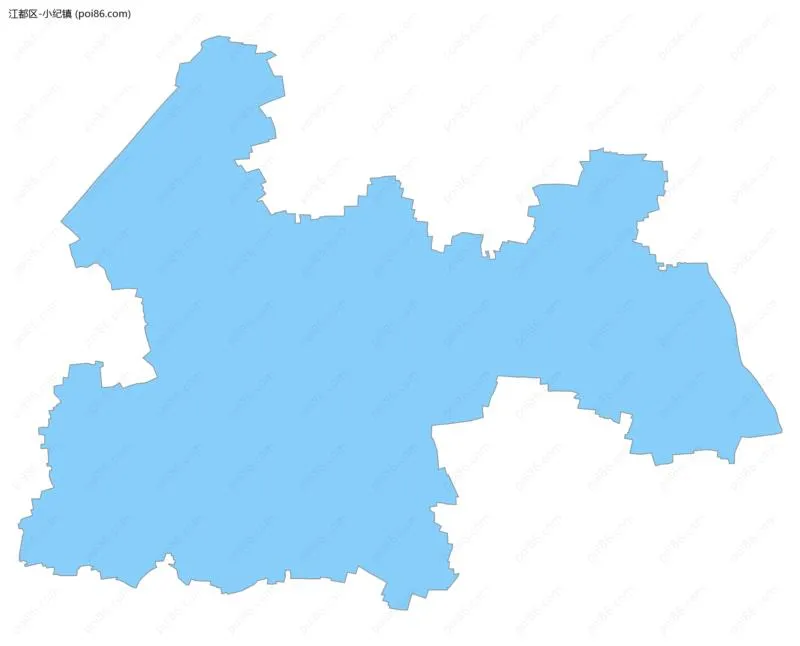 小纪镇边界地图