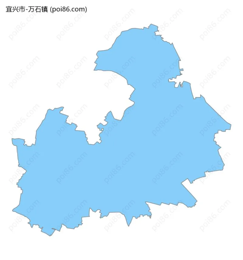 万石镇边界地图