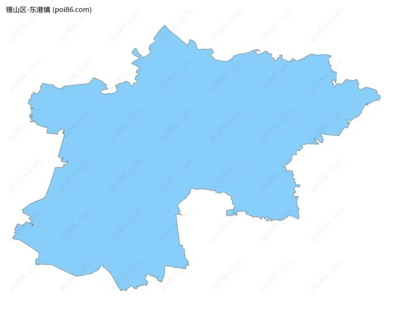 东港镇边界地图