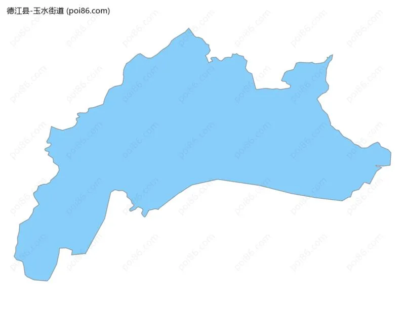 玉水街道边界地图