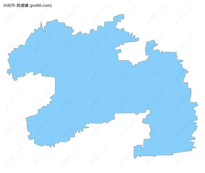 陈堡镇边界地图