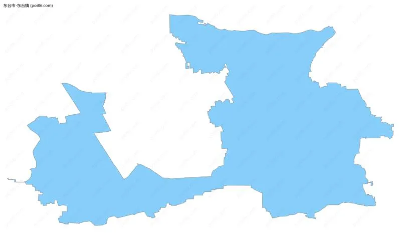 东台镇边界地图