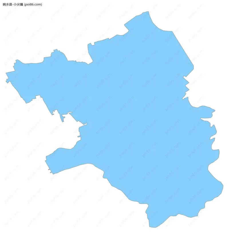 小尖镇边界地图