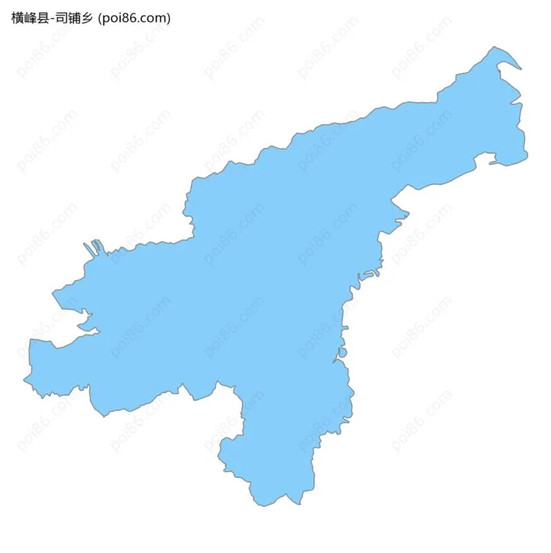 司铺乡边界地图