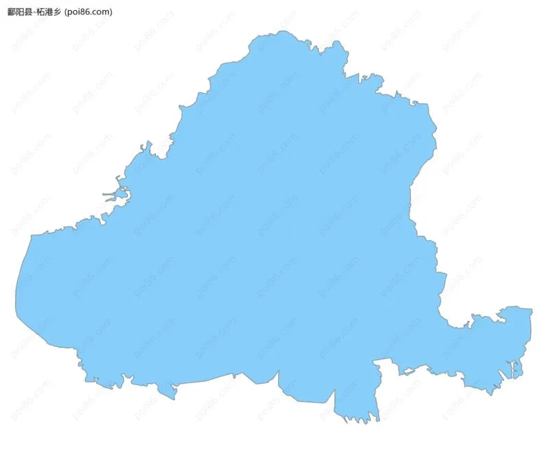 柘港乡边界地图