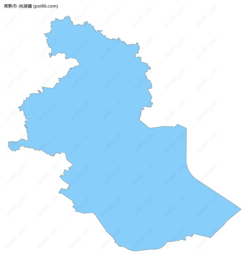 尚湖镇边界地图