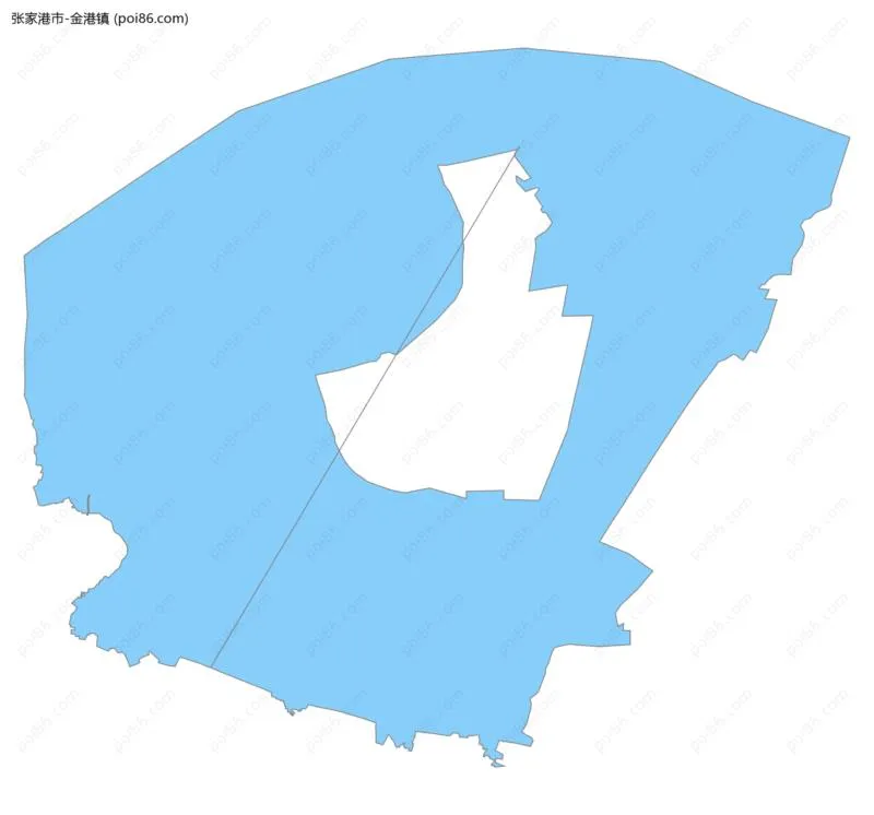 金港镇边界地图