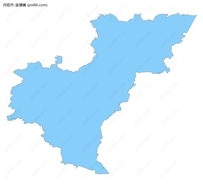 皇塘镇边界地图