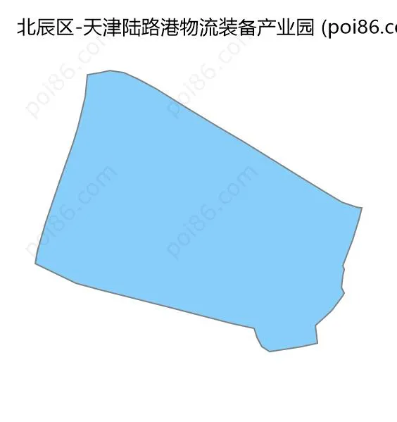 天津陆路港物流装备产业园边界地图